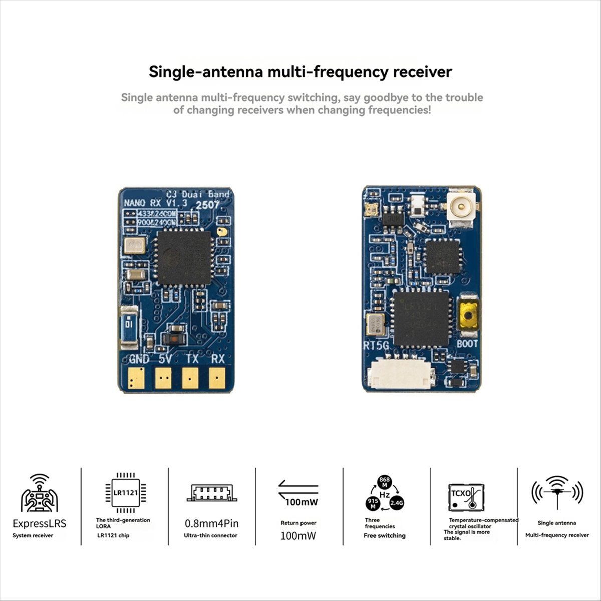 Drone Rc Frequency - L73A NUOVO Ricevitore Nano ELRS Dual