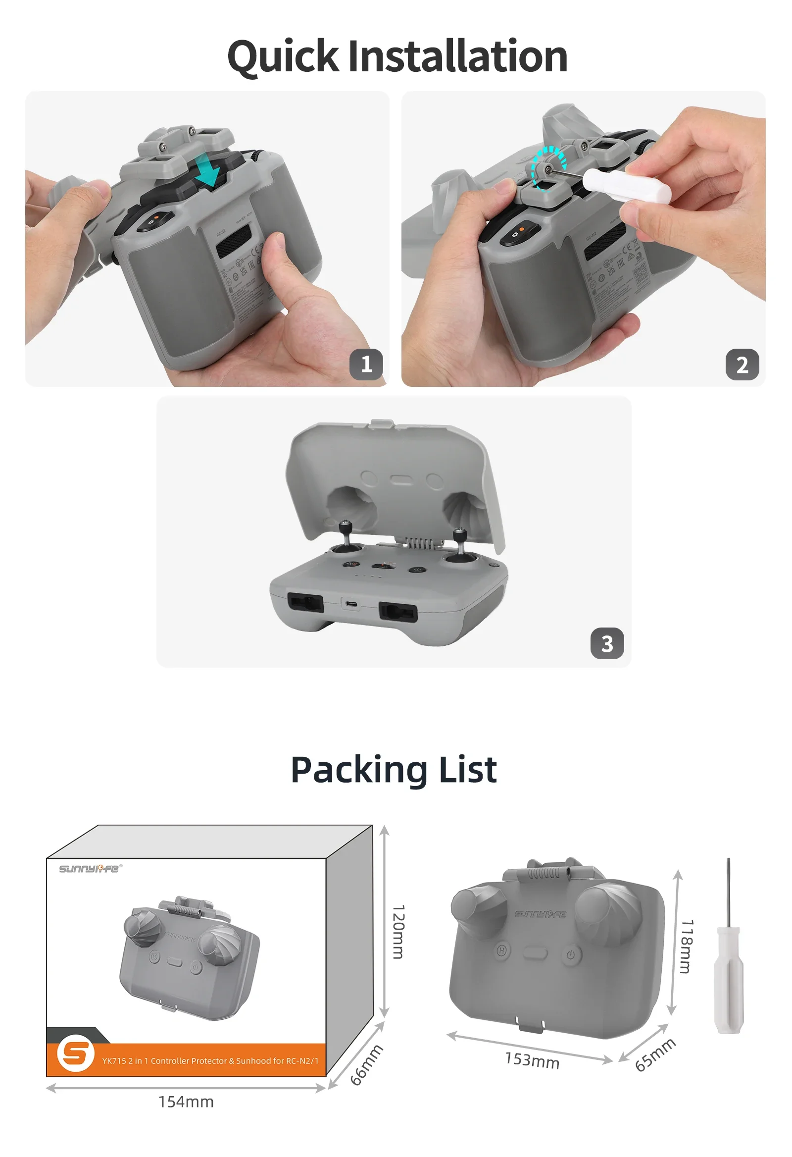 2 in 1 Controller Protector Su - Drone Dji Rc N2 recensione e prezzo