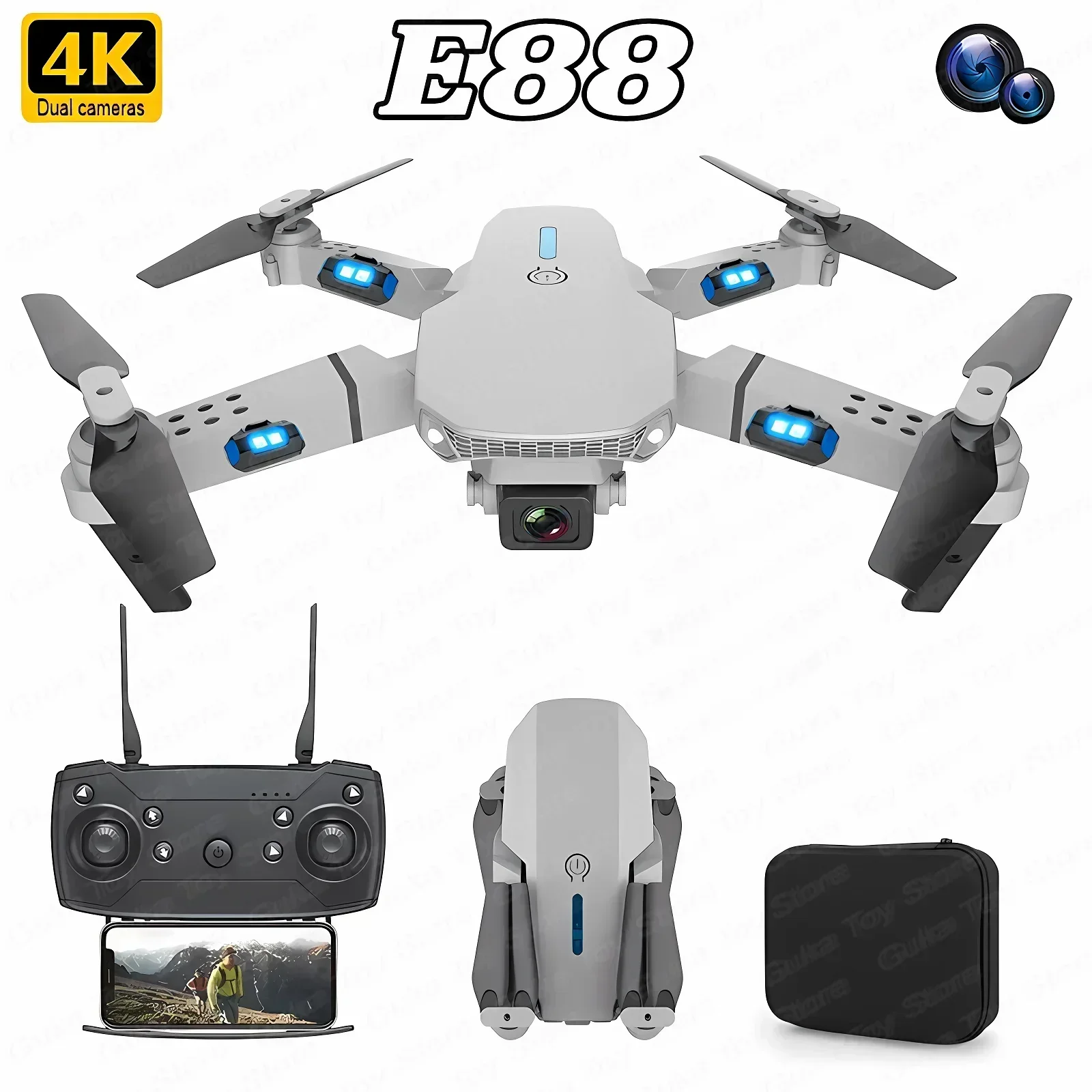 Nuovo E88 Pro Wifi Fpv Drone C - Drone Rc Not Connected recensione e prezzo