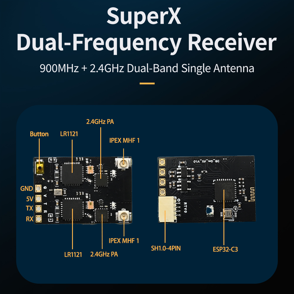HPXGRC Super X Dual ELRS Ricev - Drone Rc Frequency recensione e prezzo