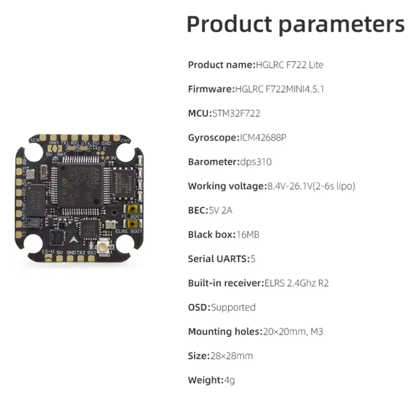 Controllore di Volo HGLRC SPEC - Betaflight Flight Controller recensione e prezzo